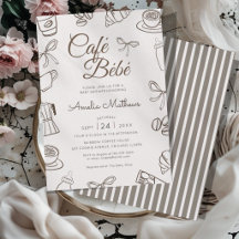 Cafe Bebe Brown Bow ベビーシャワー