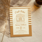 CAFÉ BÉBÉ COFFEE ベビーシャワー招待状 招待状