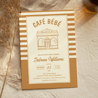 CAFÉ BÉBÉ COFFEE ベビーシャワー招待状 招待状