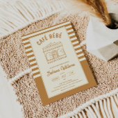 CAFÉ BÉBÉ COFFEE ベビーシャワー招待状 招待状