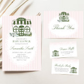 Cafe Bebe Coffee Baby Shower 招待状