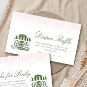 Cafe Bebe Coffee Baby Shower Diaper Raffle エンクロージャーカード