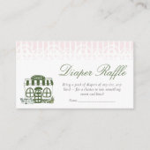 Cafe Bebe Coffee Baby Shower Diaper Raffle エンクロージャーカード (正面)