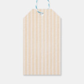 Cafe Bebe Gender Neutral Elegant Brown Baby Shower ギフトタグ (裏面)