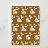 Café Bébé Mommy Sheep  Balloon Coffee Baby shower 招待状 (裏面)