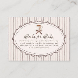 Cafe Bebe Vintage Stripes Books for Baby エンクロージャーカード