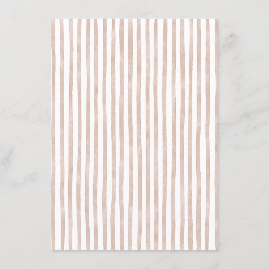 Cafe Bebe Watercolor Baby Shower 招待状 (裏面)