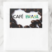 Café Brasil 長方形シール (バッグ)
