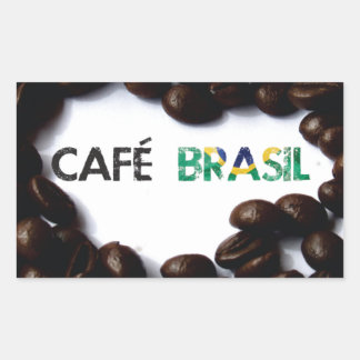 Café Brasil 長方形シール