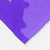 Café Colorful abstract energy wave フリースブランケット (角)