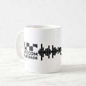 Café com Velocidade - Caneca Branca 325ml clássica コーヒーマグカップ (正面左)