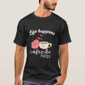 Cafe Conchas Spanish Pun Coffee Tシャツ (正面)