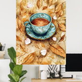 "Café de olla," a traditional Mexican beverage.   ポスター (ホームオフィス)