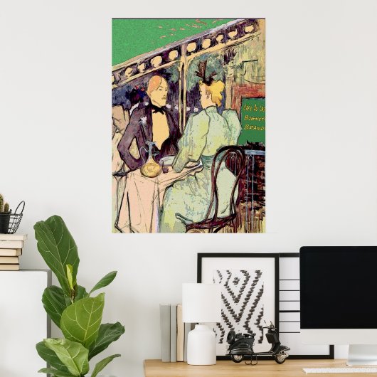 Cafe Du Monde Vintage Stykle ポスター (ホームオフィス)