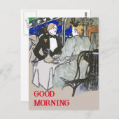 Cafe Du Monde Vintage Style Postcard ポストカード (正面/裏面)