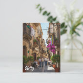 Cafe in Sicily Italy ポストカード (スタンド正面)