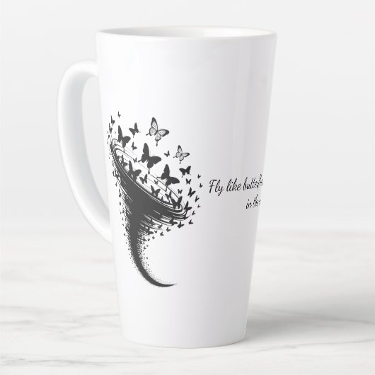 Cafe Latte Tasse カフェラテマグ (左アングル)