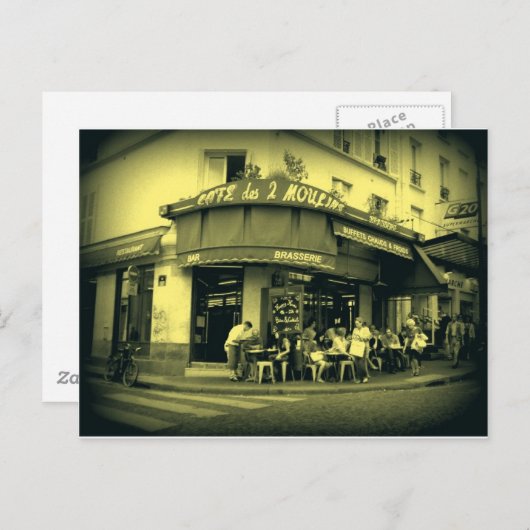 Café Le Deux Moulain ポストカード (正面/裏面)