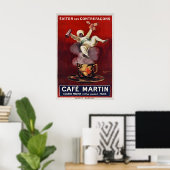 Cafe Martin - Vintage PosterPrints - Cappiello ポスター (ホームオフィス)