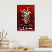 Cafe Martin - Vintage PosterPrints - Cappiello ポスター (キッチン)