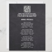 Cafe Menu QR code ordering black paper inserts (裏面)