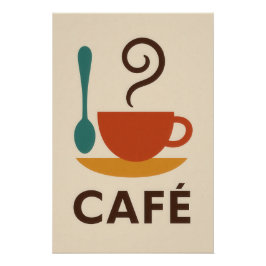 Café minimal ポスター