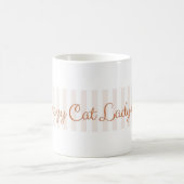 Cafe Mug熱狂するな猫の女性 コーヒーマグカップ (中央)
