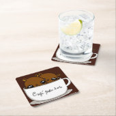 Café para dos スクエアペーパーコースター (インサイチュ)