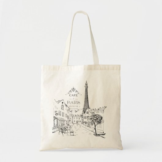 Cafe Paris Tote Bag トートバッグ (正面)