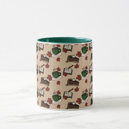 Cafe Pattern Mug マグカップ (中央)