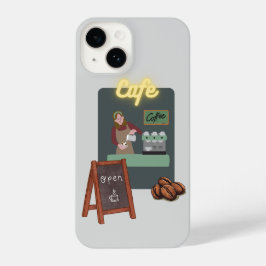 Cafe phone case iPhone 14ケース
