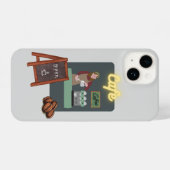 Cafe phone case iPhoneケース (裏面横)
