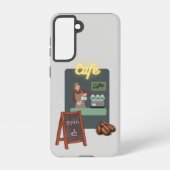 Cafe phone case samsung galaxyケース (裏面)