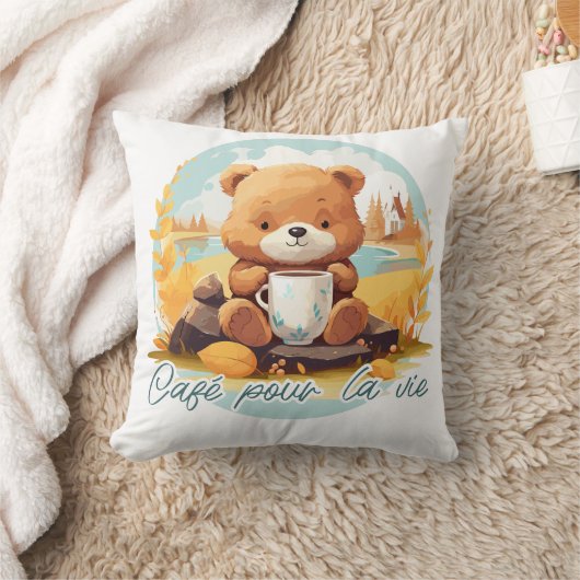 Café pour la vie クッション (ブランケット)