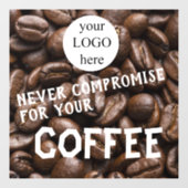 Cafe Promotional Quote ウィンドウサイン (シート)