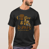 Cafe Racer Motorcycle Coffee & Curves My Needs Are Tシャツ (正面)