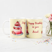 Café Taza de cumpleaños コーヒーマグカップ
