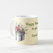Café Taza de cumpleaños コーヒーマグカップ (正面左)