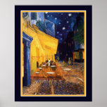 "Cafe Terrace at Night" 1890 Vincent Van Gogh ポスター<br><div class="desc">Vibrant colored print by Vincent Van Gogh entitled "Cafe Terrace at Night" 16x20 shown here. Available in other sizes,  as well as,  canvas.</div>