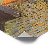 Cafe Terrace at Night by Vincent van Gogh ポスター (角)