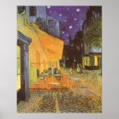 Cafe Terrace at Night by Vincent van Gogh ポスター (正面)