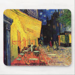 Cafe Terrace at Night by Vincent van Gogh マウスパッド<br><div class="desc">Cafe Terrace on the Place du Forum by Vincent van Gogh is a vintage fine art post impressionism architectural cityscape painting. An exterior view of a restaurant with tables, chairs, waiters, and people dining. A beautiful night with stars in the sky in Arles, France. About the artist: Vincent Willem van...</div>