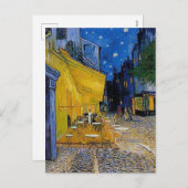 Cafe Terrace at Night Vincent vanゴッホアートワーク シーズンポストカード (正面/裏面)