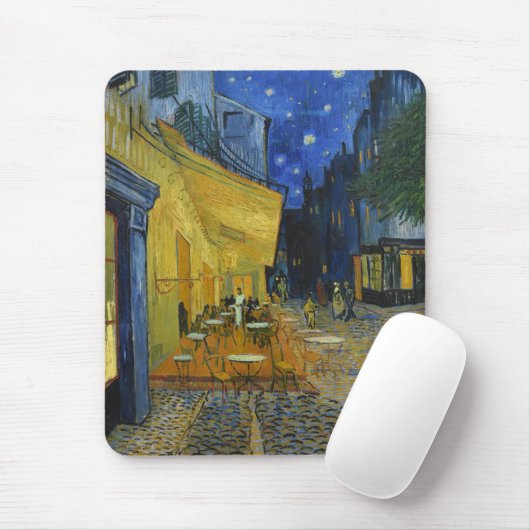 Cafe Terrace at Night | Vincent Van Gogh マウスパッド (マウス)
