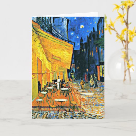 Cafe Terrace by Vincent van Gogh, カード (黄色い花)