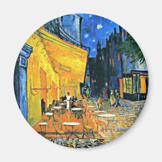 Cafe Terrace by Vincent van Gogh, マグネット (正面)