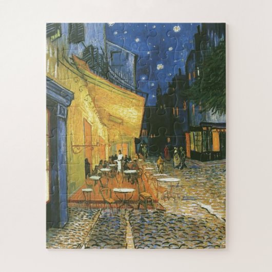 Cafe Terrace - Vincent van Gogh Painting Art ジグソーパズル (縦)