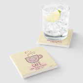 Café y dulce como yo ストーンコースター (横)