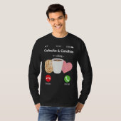 Cafecito Cafe Conchas  Cute Spanish Pun Coffee Tシャツ (正面フル)