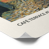 Cafee Terrace At Night Blossom ポスター (角)